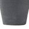 15" Black Ceramic Whitewashed Textured Vase
